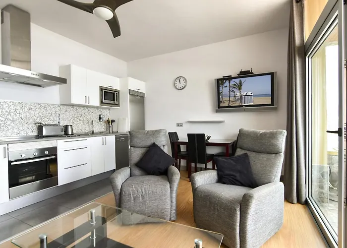 Seafront Terrace 2br Las Canteras Beach Apartament *